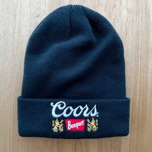 COORS BANQUET MAD ENGINE RIB KNIT BLUE BEANIE Unisex One Size Fits All